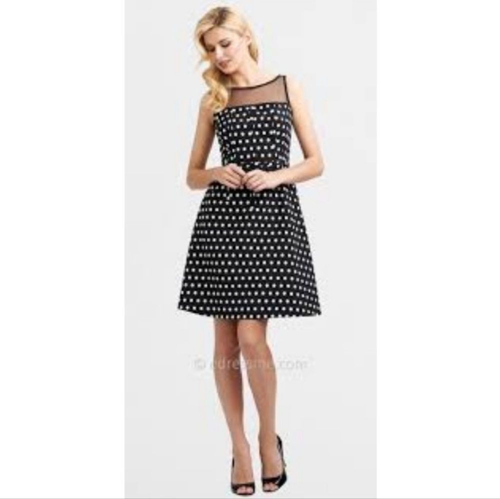 Adrianna Pappel polka dot cocktail dress